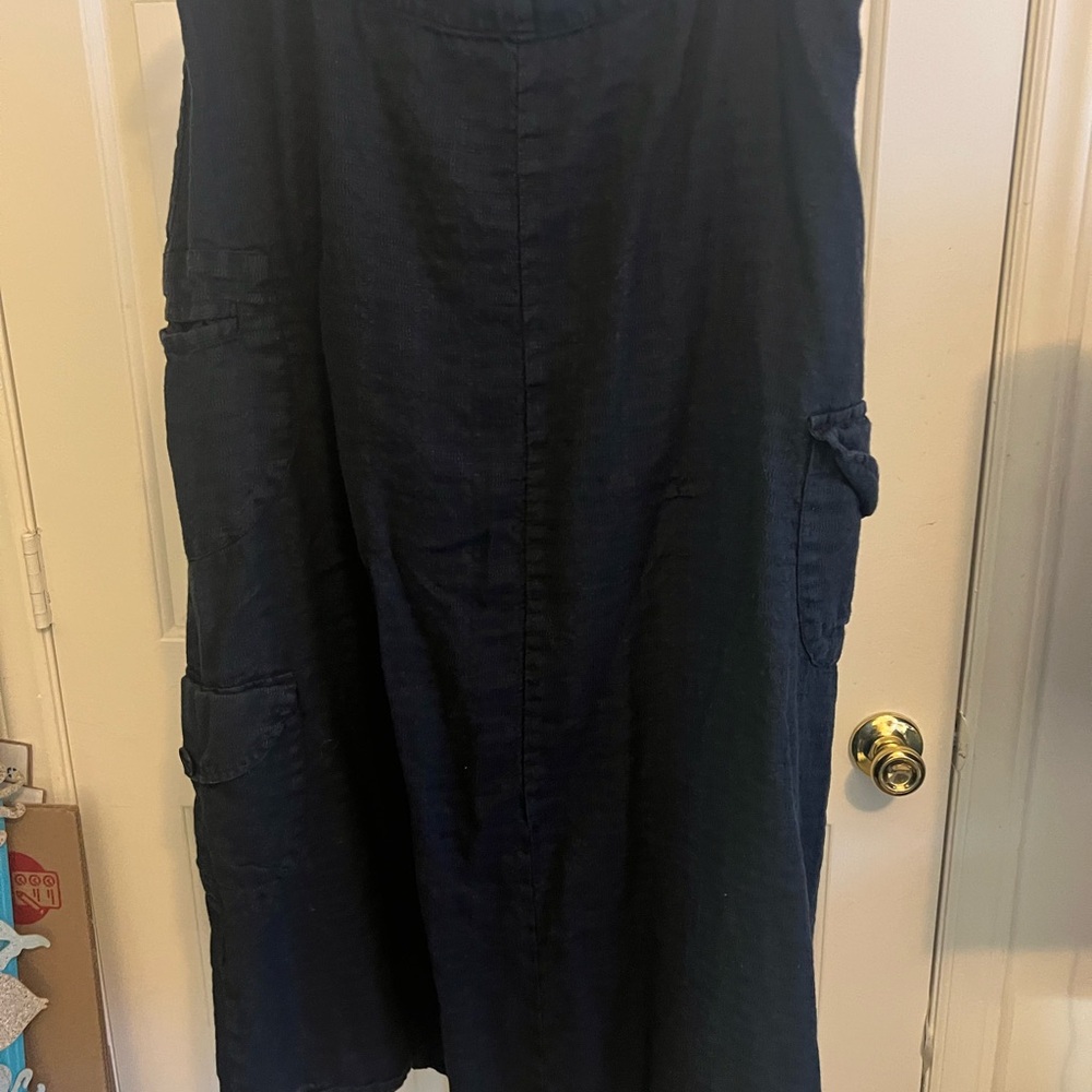 Flax black long skirt
